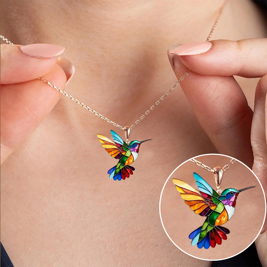 Mooie Kolibrie Ketting met Bonus Oorbellen – Beperkte Tijd Aanbieding