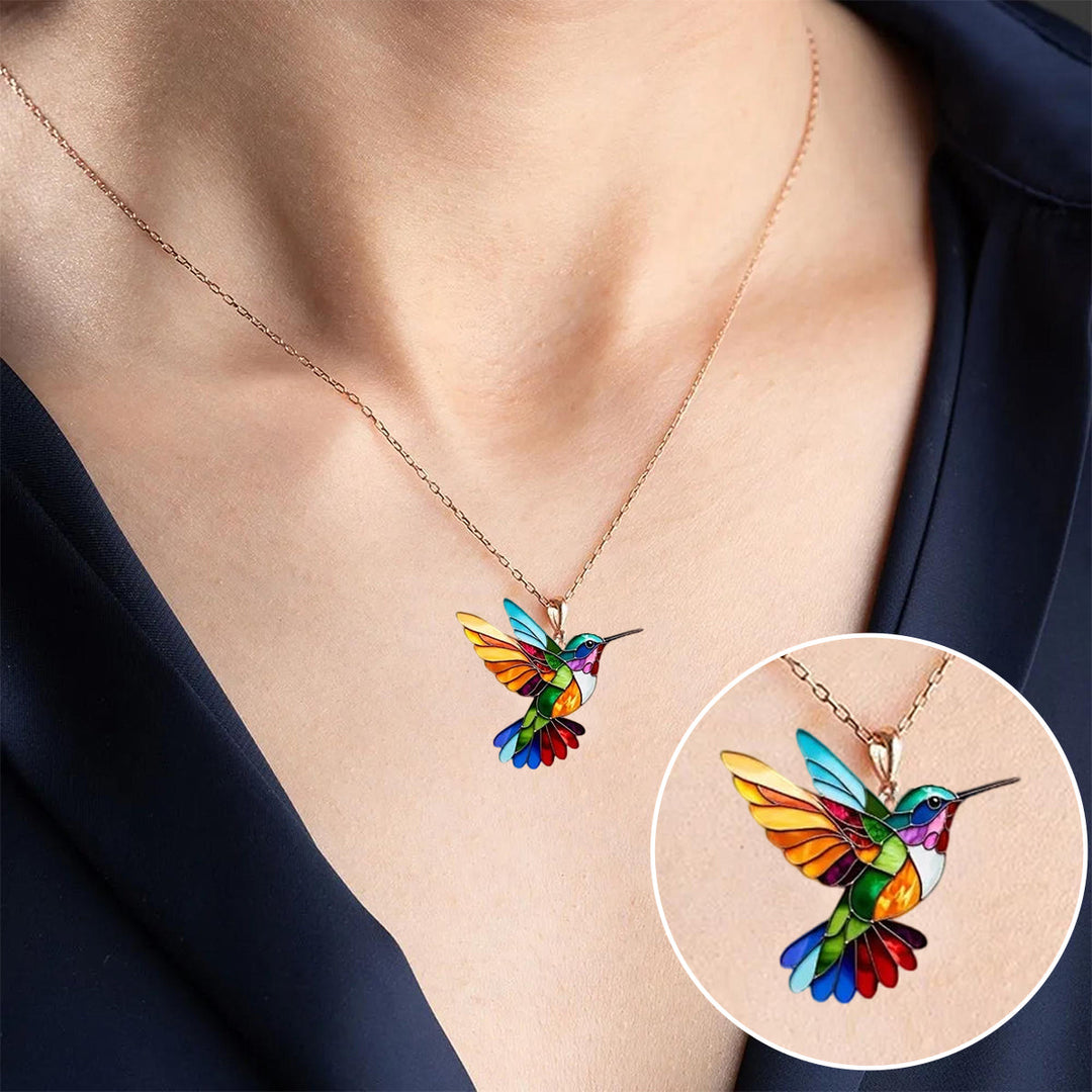 Mooie Kolibrie Ketting met Bonus Oorbellen – Beperkte Tijd Aanbieding