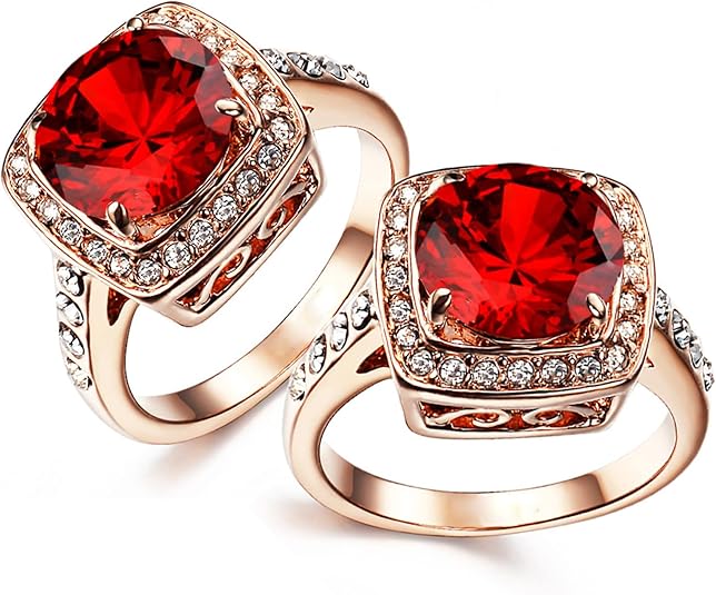 Elegante roségouden ring met zirkonia halo