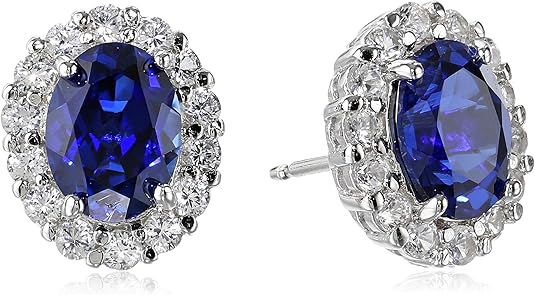 Elegante oorbellen van witgoud met ovale zirkonia