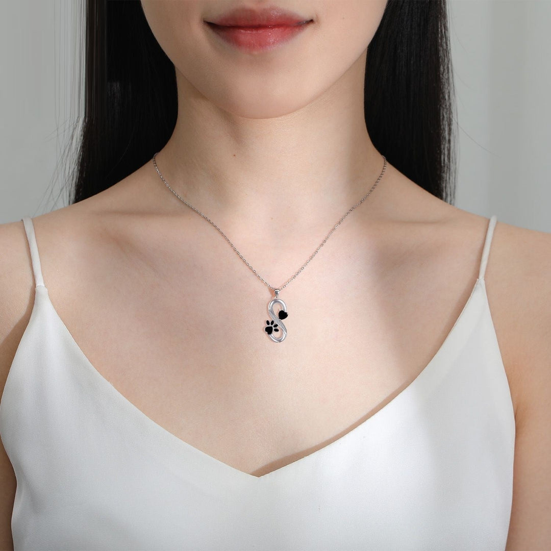 Oneindig Symbool Ketting Hartjes Pootafdruk