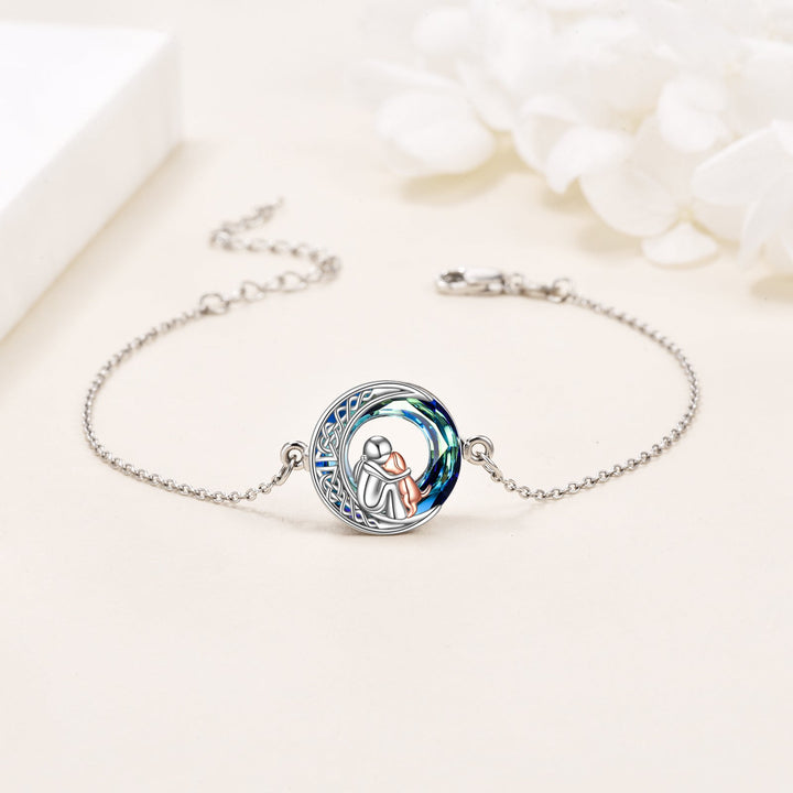 Verstelbare Honden Charms Bracelet van Sterling Zilver