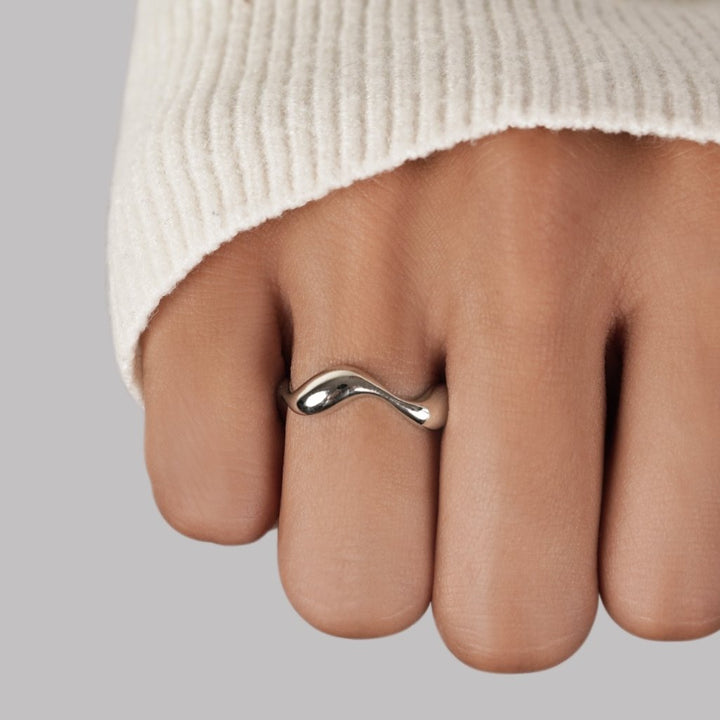 Golven - Zilveren Ring