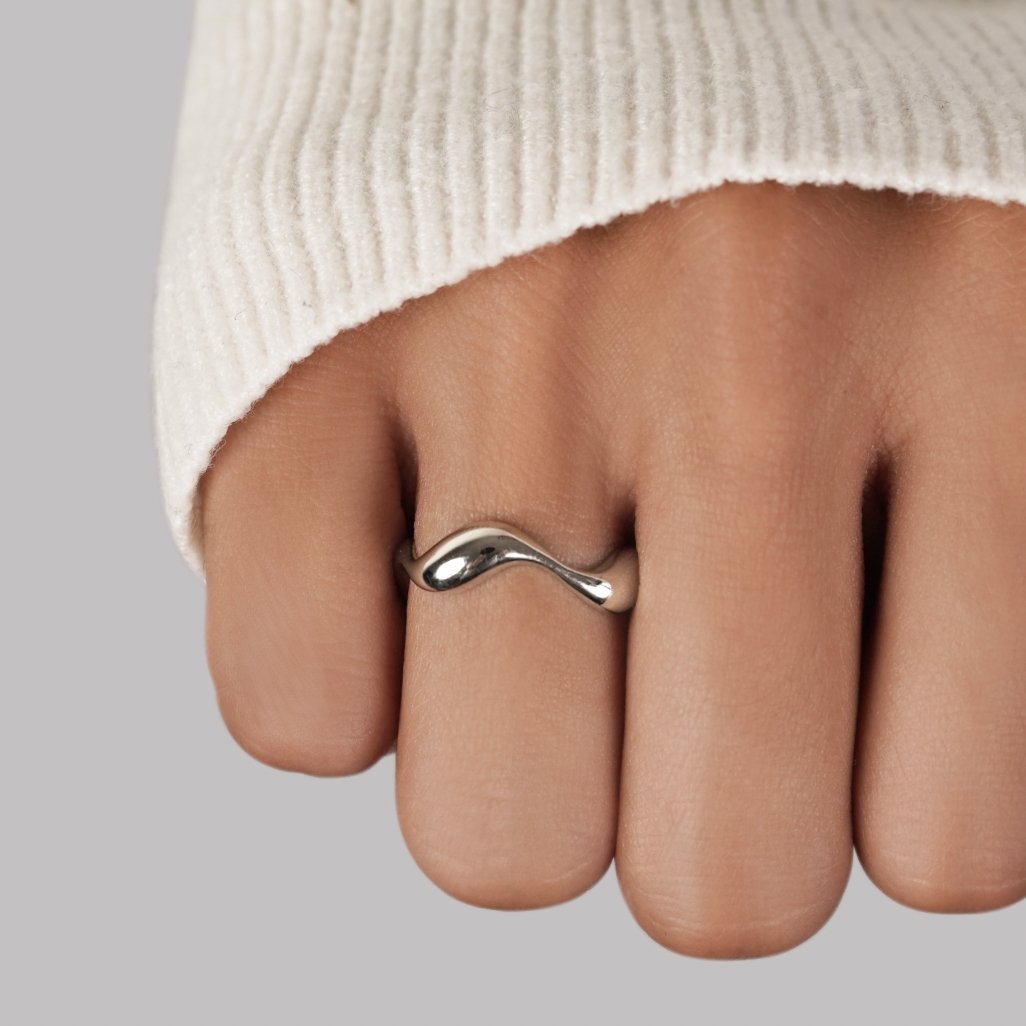 Golven - Zilveren Ring
