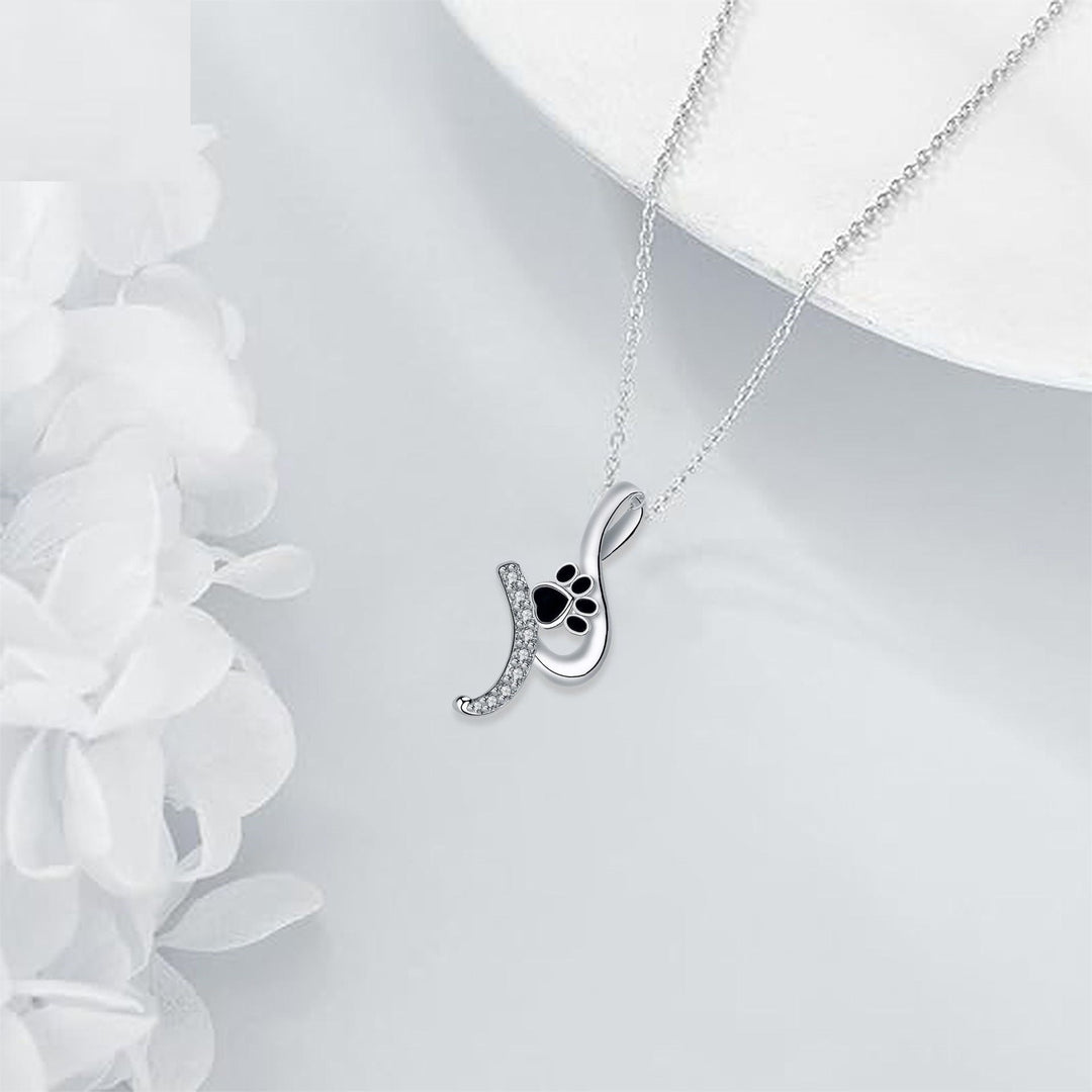 Schattige Pootafdruk Hanger Ketting
