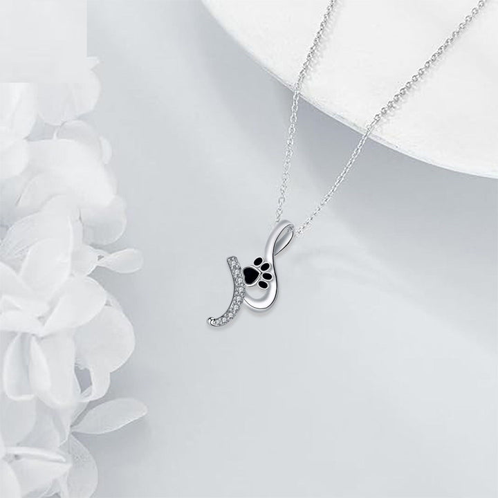 Schattige Pootafdruk Hanger Ketting