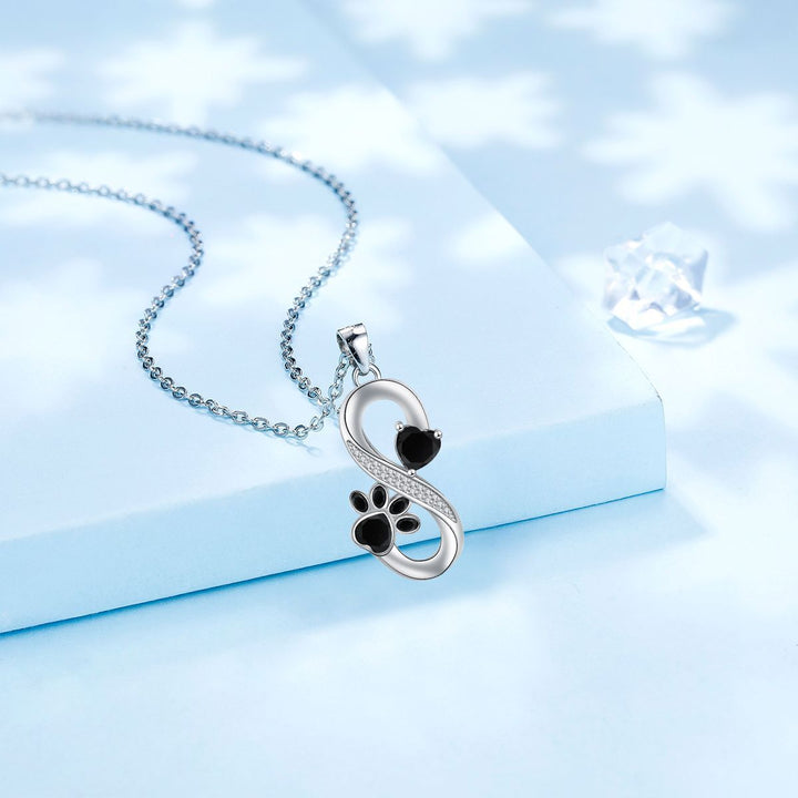 Oneindig Symbool Ketting Hartjes Pootafdruk