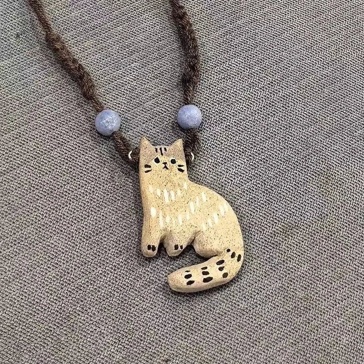 Vintage Kat Ster Hanger Ketting