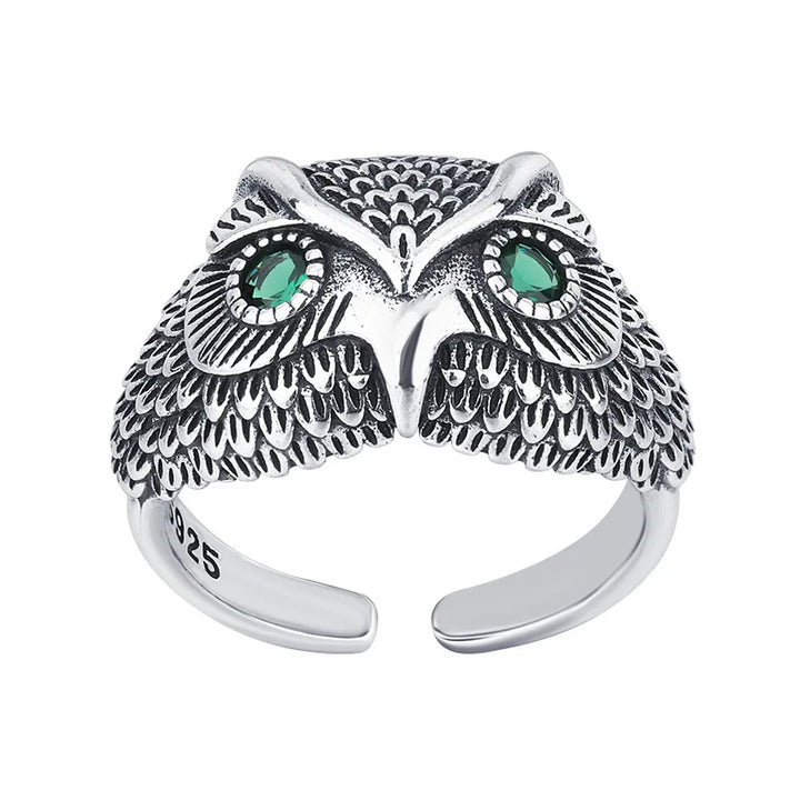 Sterling Zilveren Uil Ring
