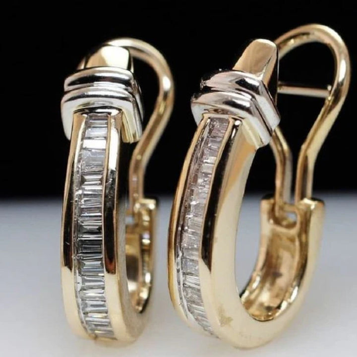 Antieke oorbellen met diamanten