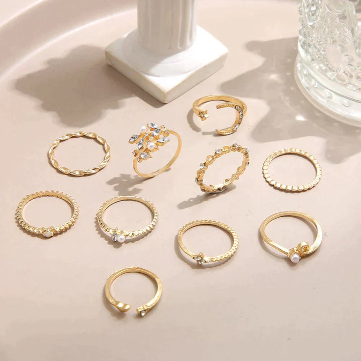 Hoop- en goudringen set