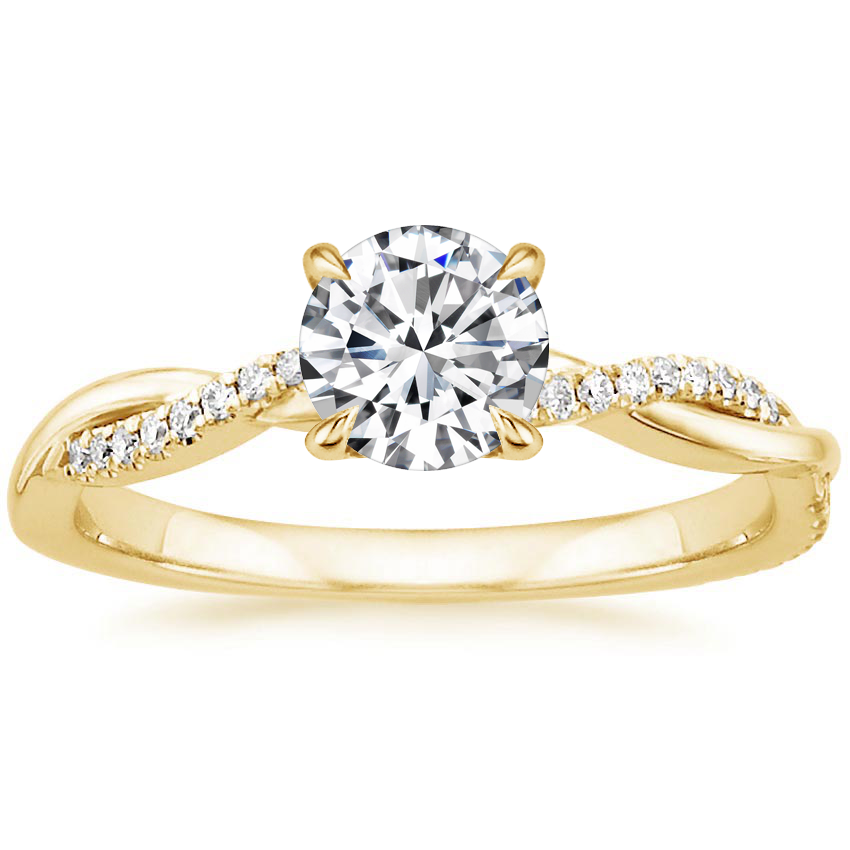 Gouden gedraaide ring