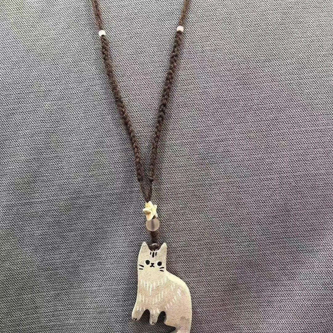 Vintage Kat Ster Hanger Ketting