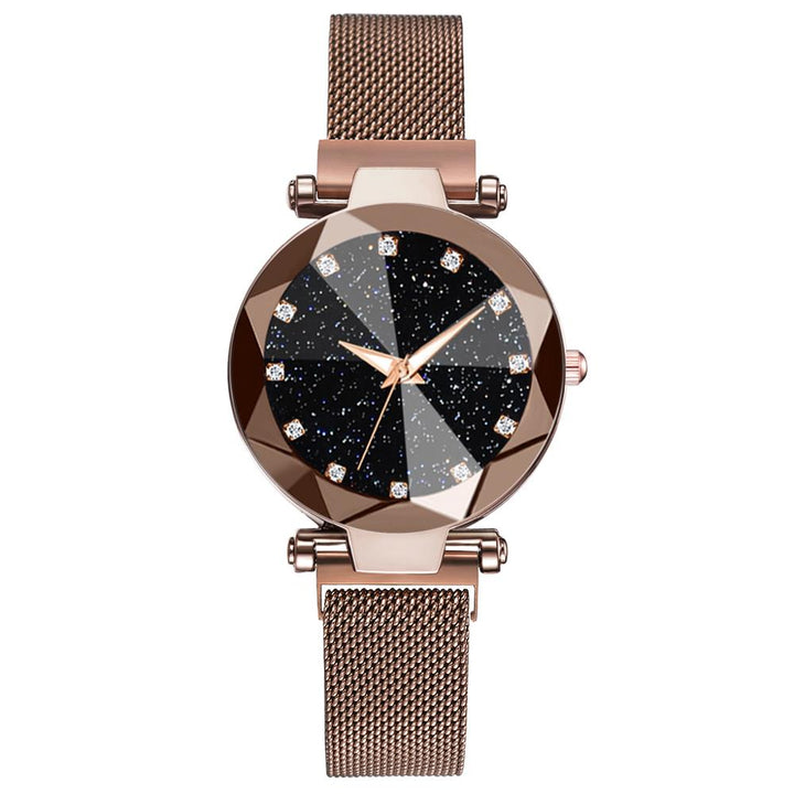 Elegante horloge met sterrenhemel