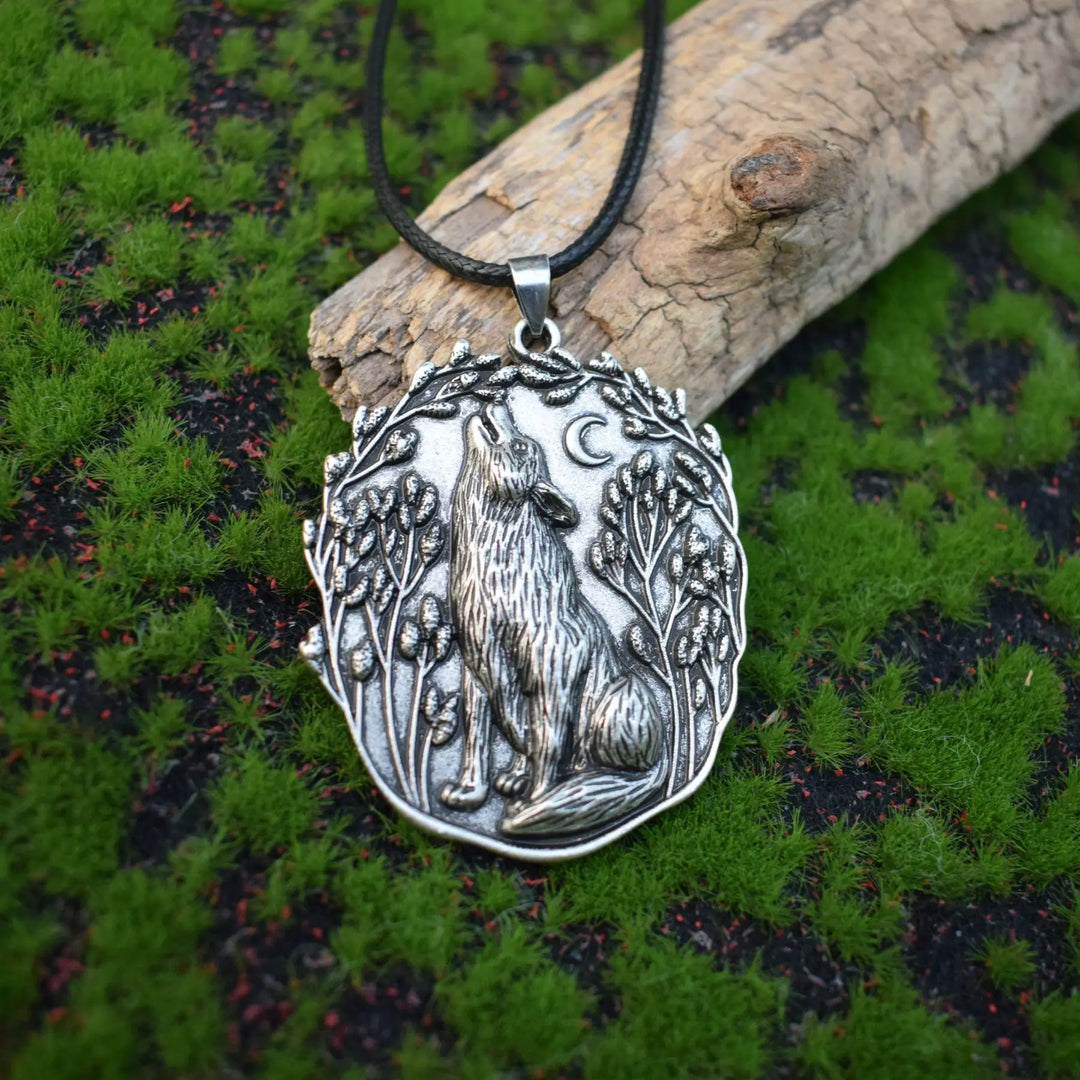 Maan Wolf Hanger Spiritueel Dier Hanger