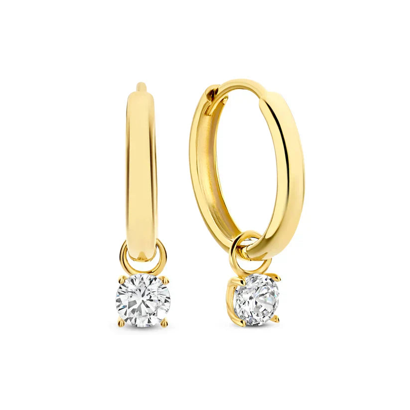 Set van gouden oorbellen