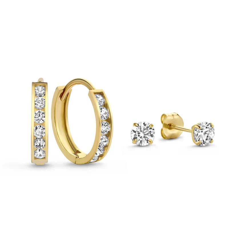 Elegante gouden oorbellen met een verfijnd ontwerp