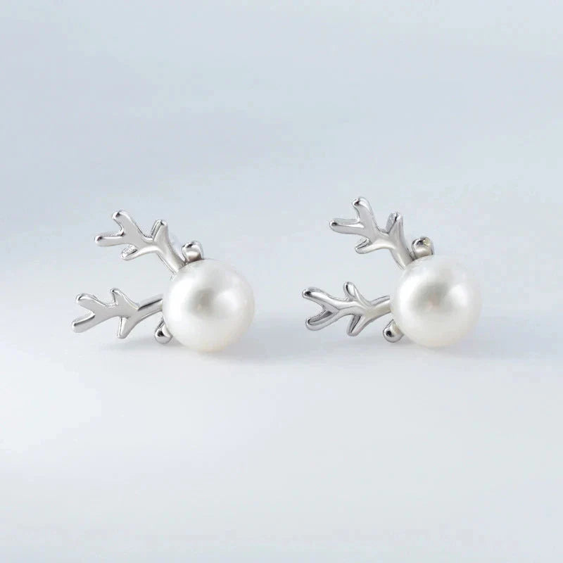 Hert Parels Stud Oorbellen