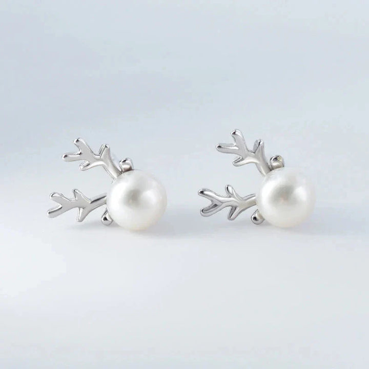 Hert Parels Stud Oorbellen