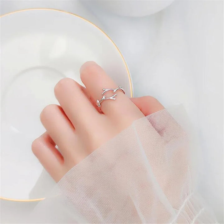 Sterling Zilveren Tak Ring