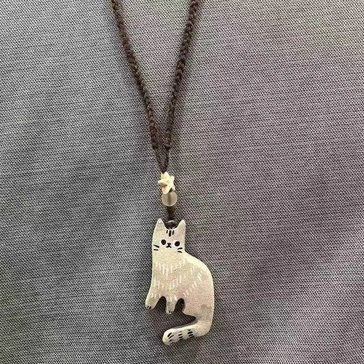 Vintage Kat Ster Hanger Ketting