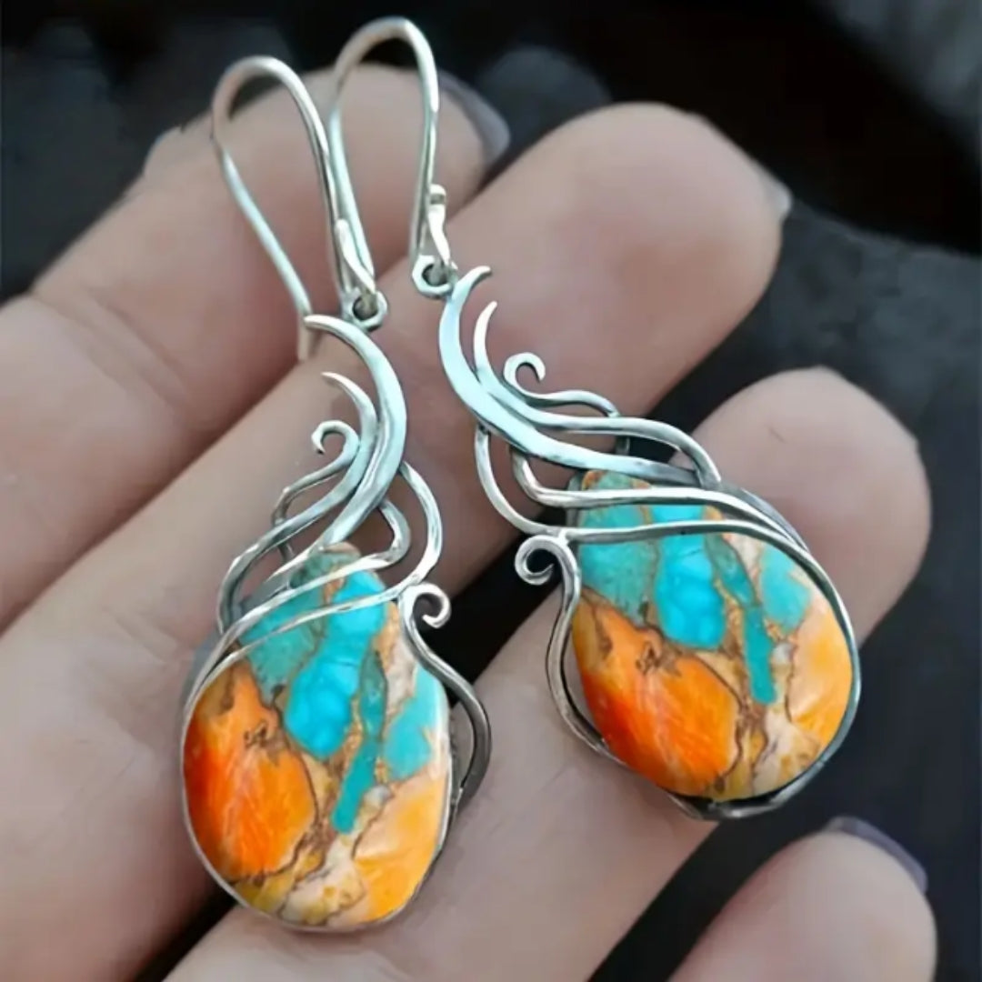 Elegante zilveren oorbellen met zirkonia sterren