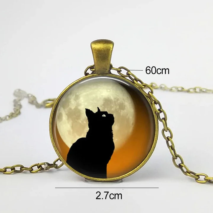 Bosgeest Dier Glas Hanger Ketting