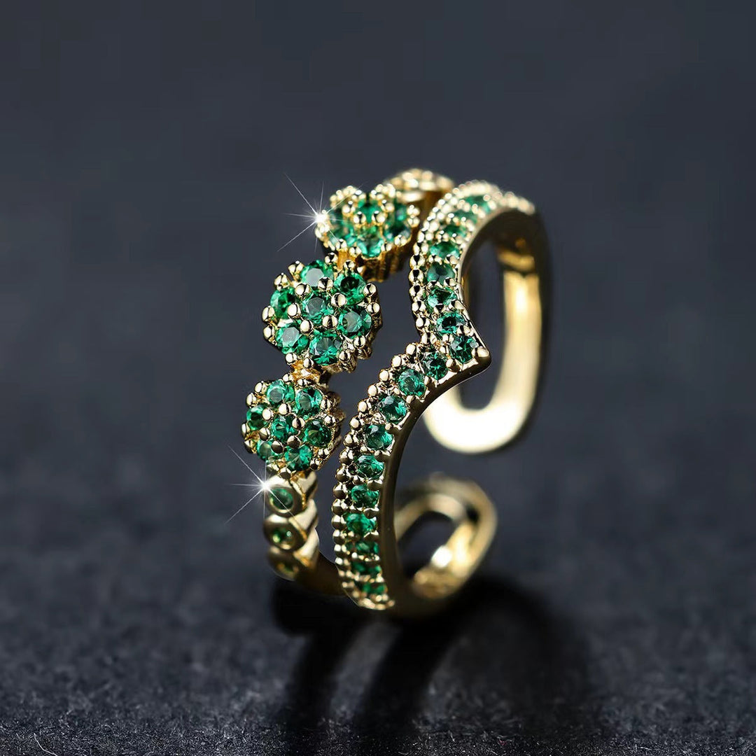 Elegante gouden ring met verfijnd ontwerp