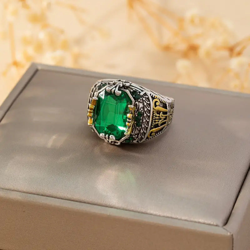 Zachte gemengde gouden ring met verfijnde details