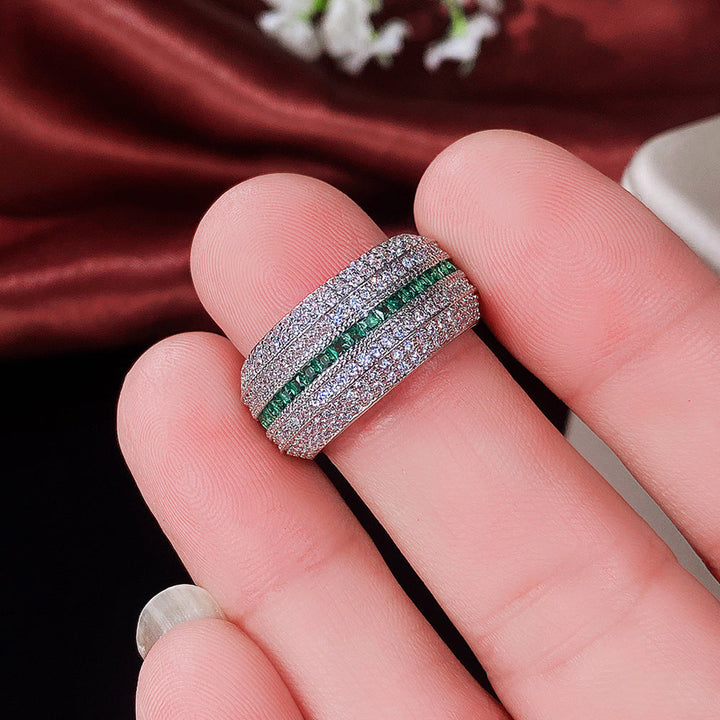 Elegante ring van wit goud met verfijnd ontwerp