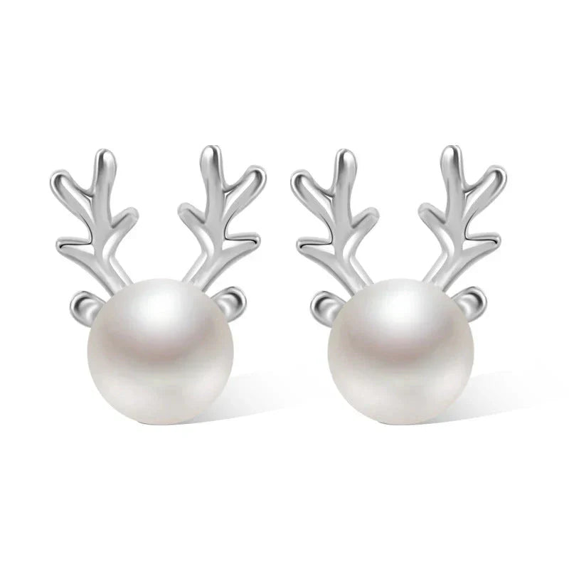 Hert Parels Stud Oorbellen