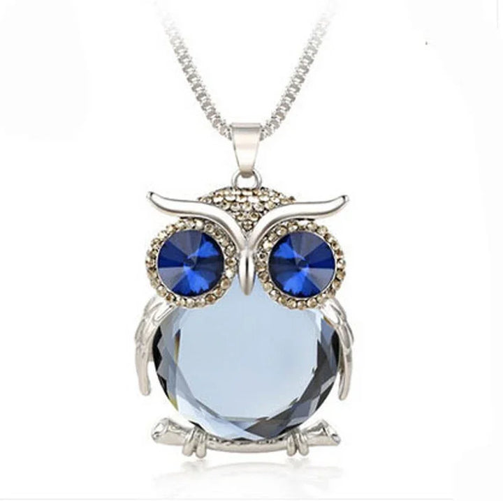 Kristallen Uil Hanger Ketting