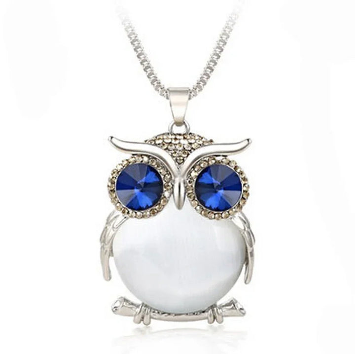 Kristallen Uil Hanger Ketting