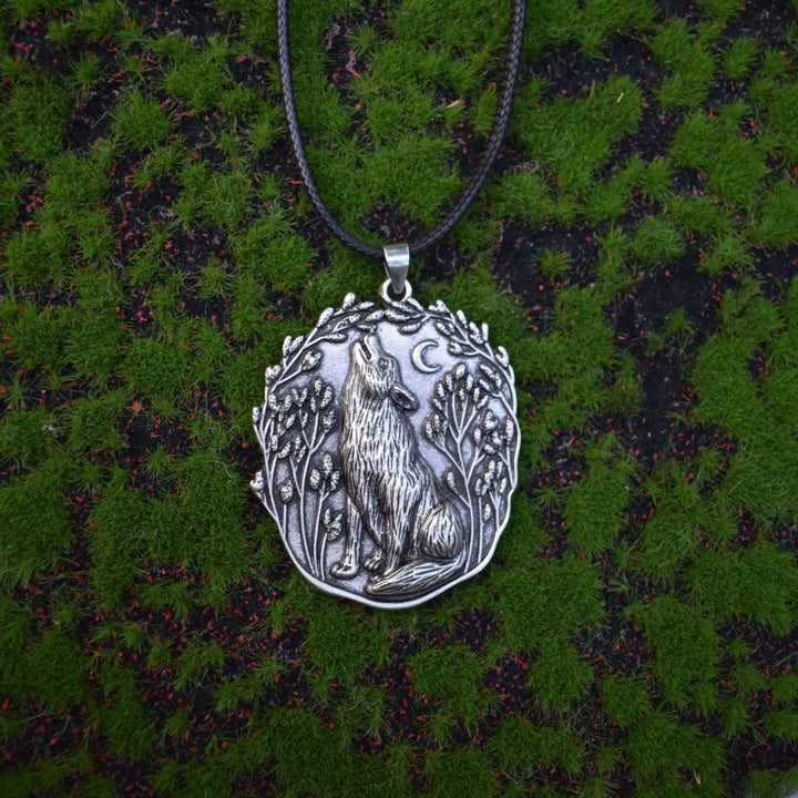 Maan Wolf Hanger Spiritueel Dier Hanger