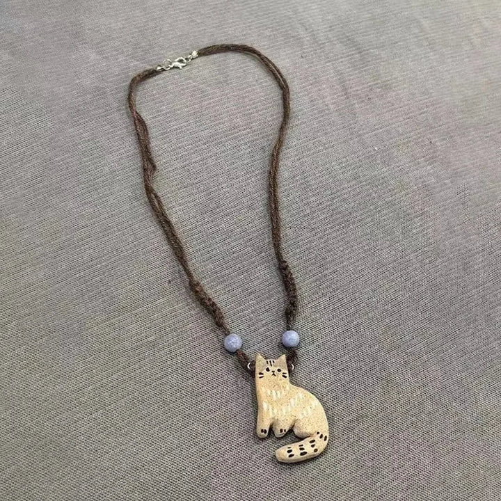 Vintage Kat Ster Hanger Ketting