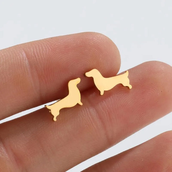 Dachshund Stud Oorbellen