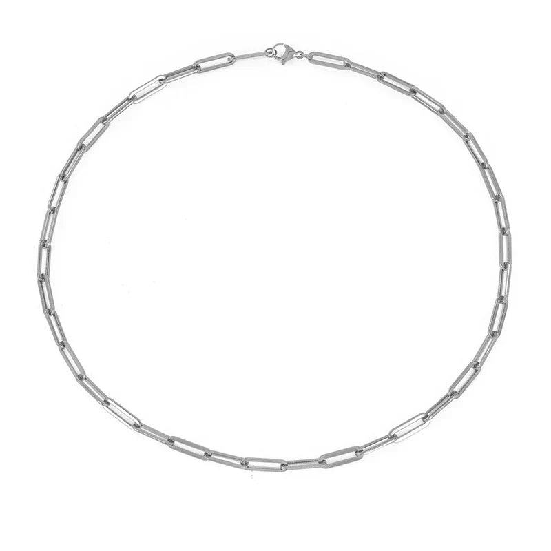 Verfijnde ketting van wit goud met subtiele glans