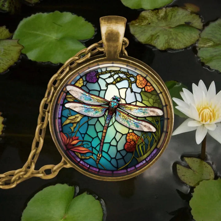 Bosgeest Dier Glas Hanger Ketting