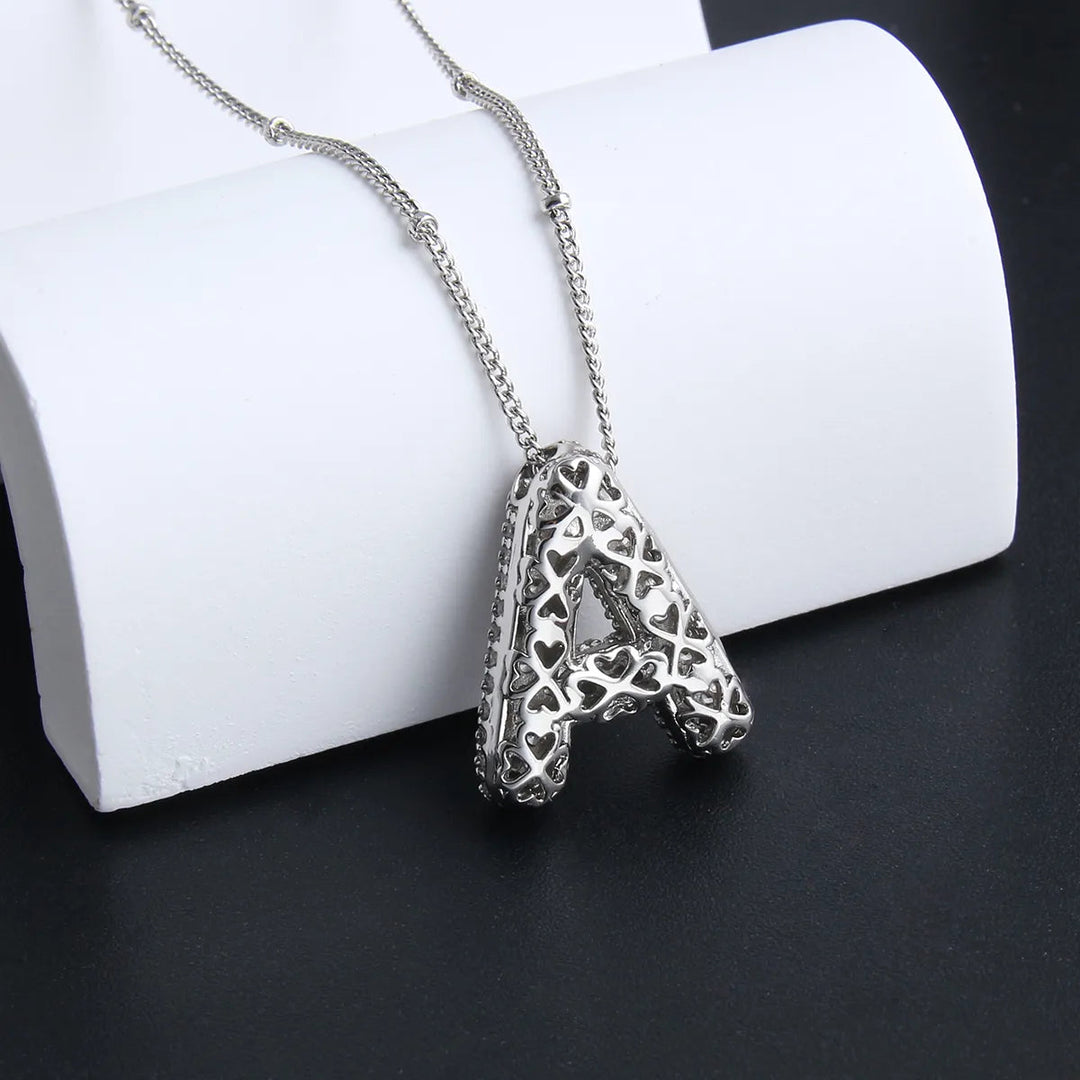 Elegante witte gouden ketting met bubbels