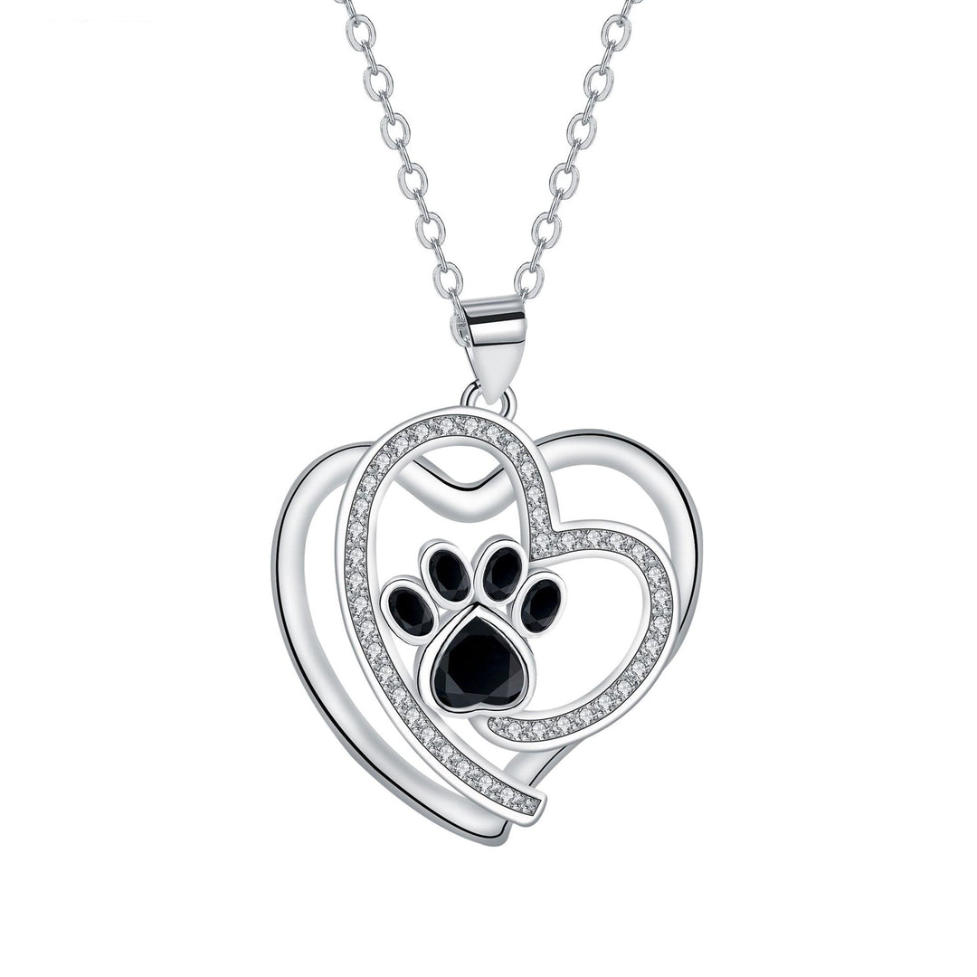 Schattige Pootafdruk Clavicle Ketting