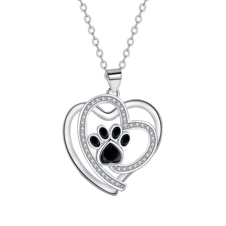 Schattige Pootafdruk Clavicle Ketting