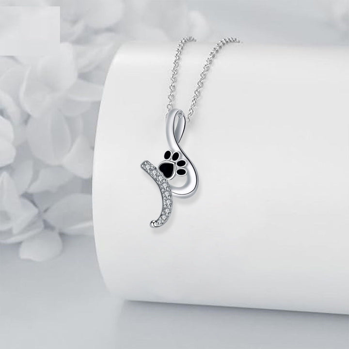 Schattige Pootafdruk Hanger Ketting