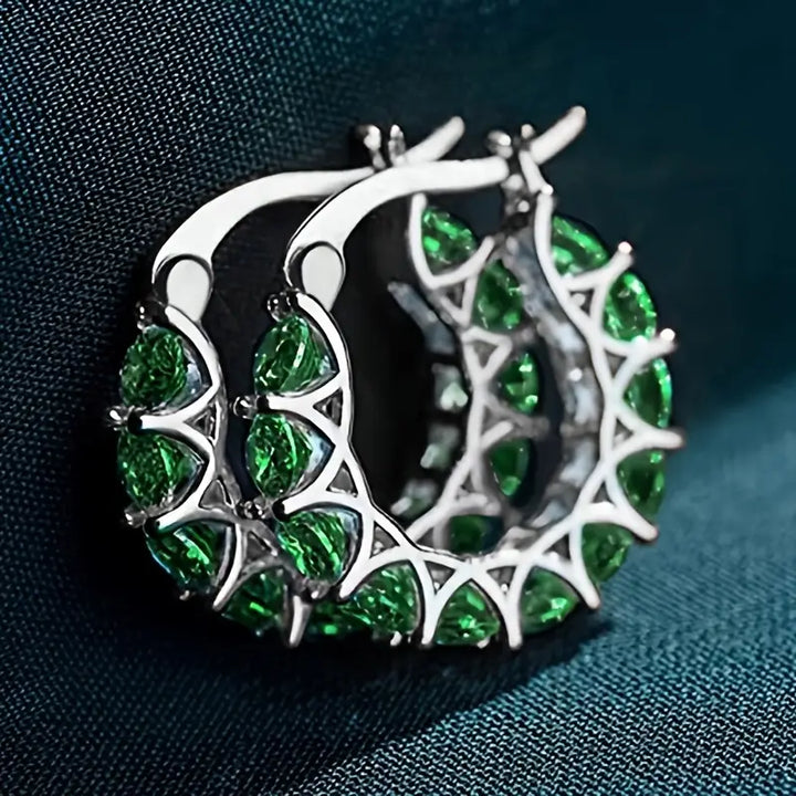 Elegante oorbellen van wit goud met verfijnd ontwerp