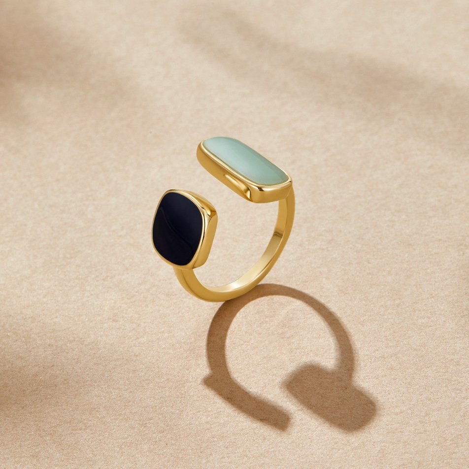Aquamarijn Wrap Ring