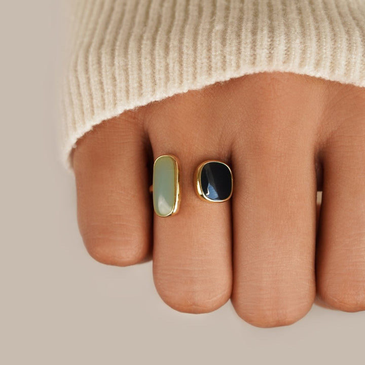 Aquamarijn Wrap Ring