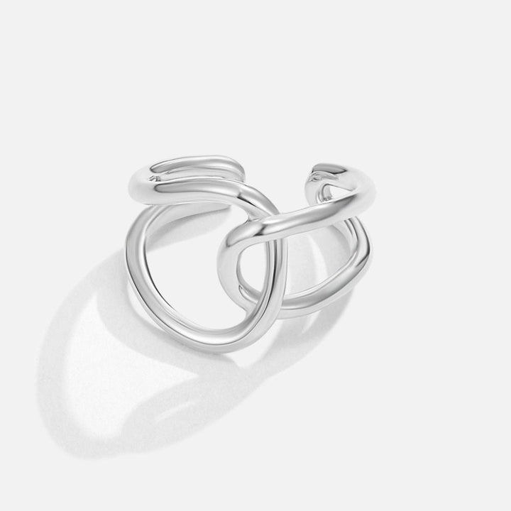 Elegante zilveren ring met verfijnd design