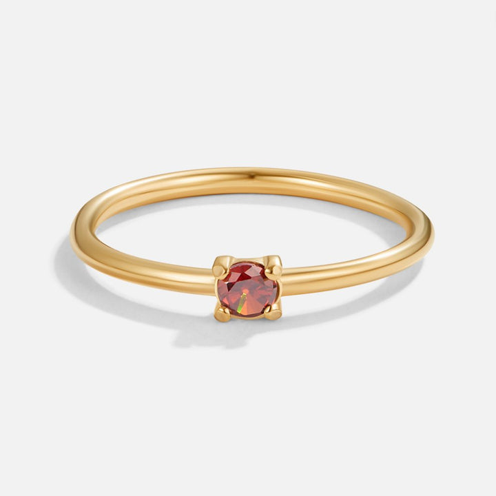 Geboortesteen 18K Gouden Ringen.