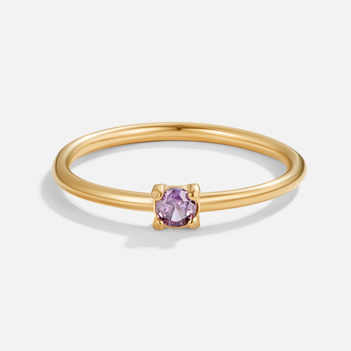 Geboortesteen 18K Gouden Ringen.