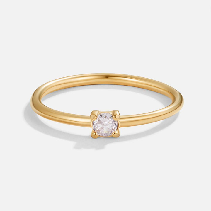 Geboortesteen 18K Gouden Ringen.
