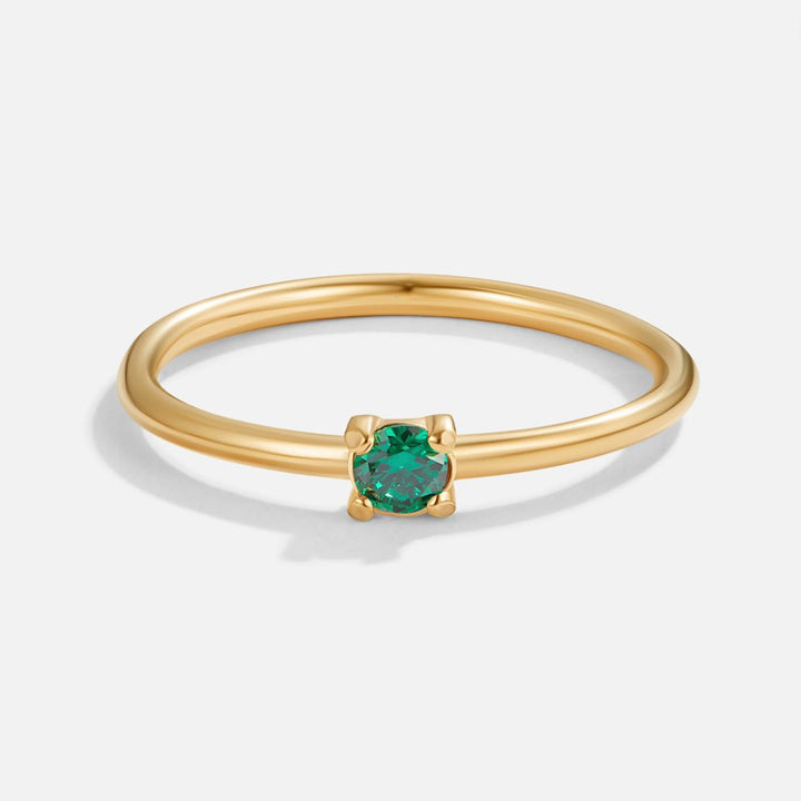 Geboortesteen 18K Gouden Ringen.